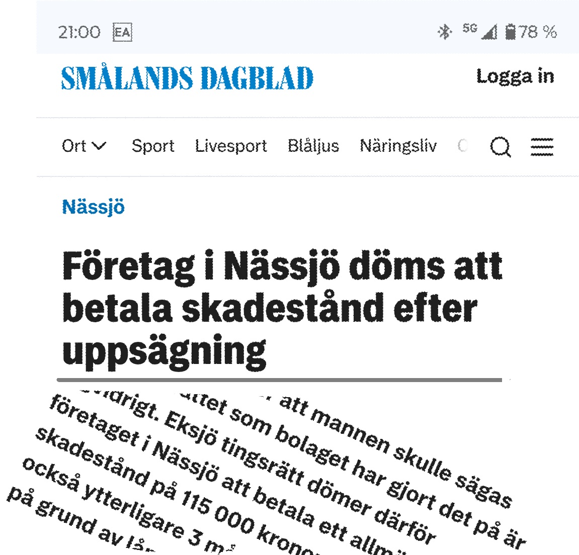 Stämde arbetsgivaren för felaktig uppsägning får skadestånd i Eksjö tingsrätt