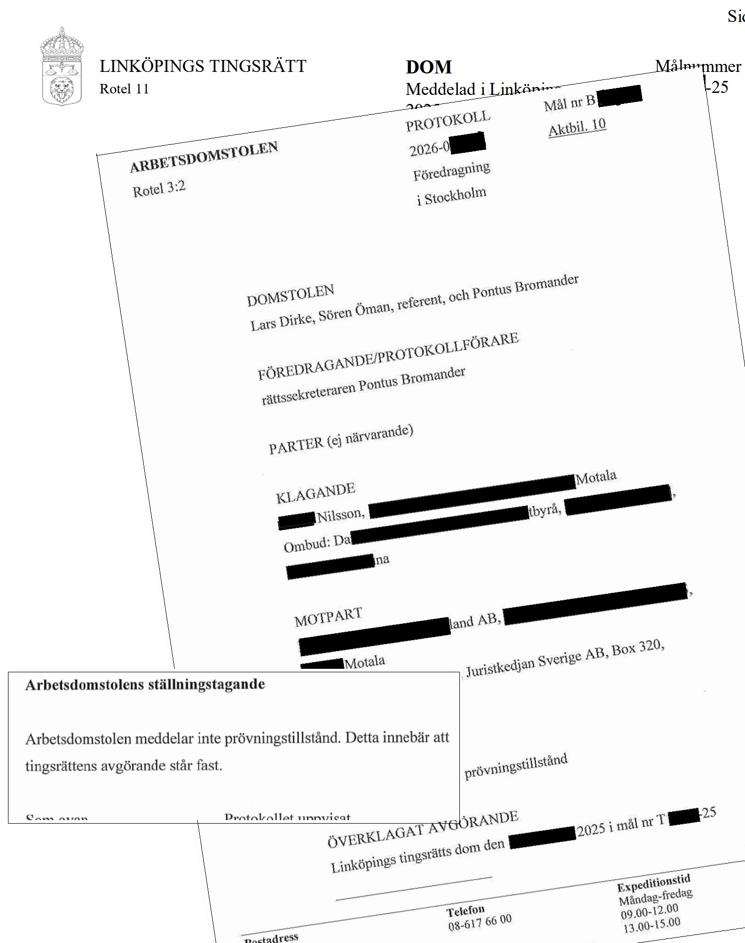 Full framgång för vår klient i Linköpings tingsrätt