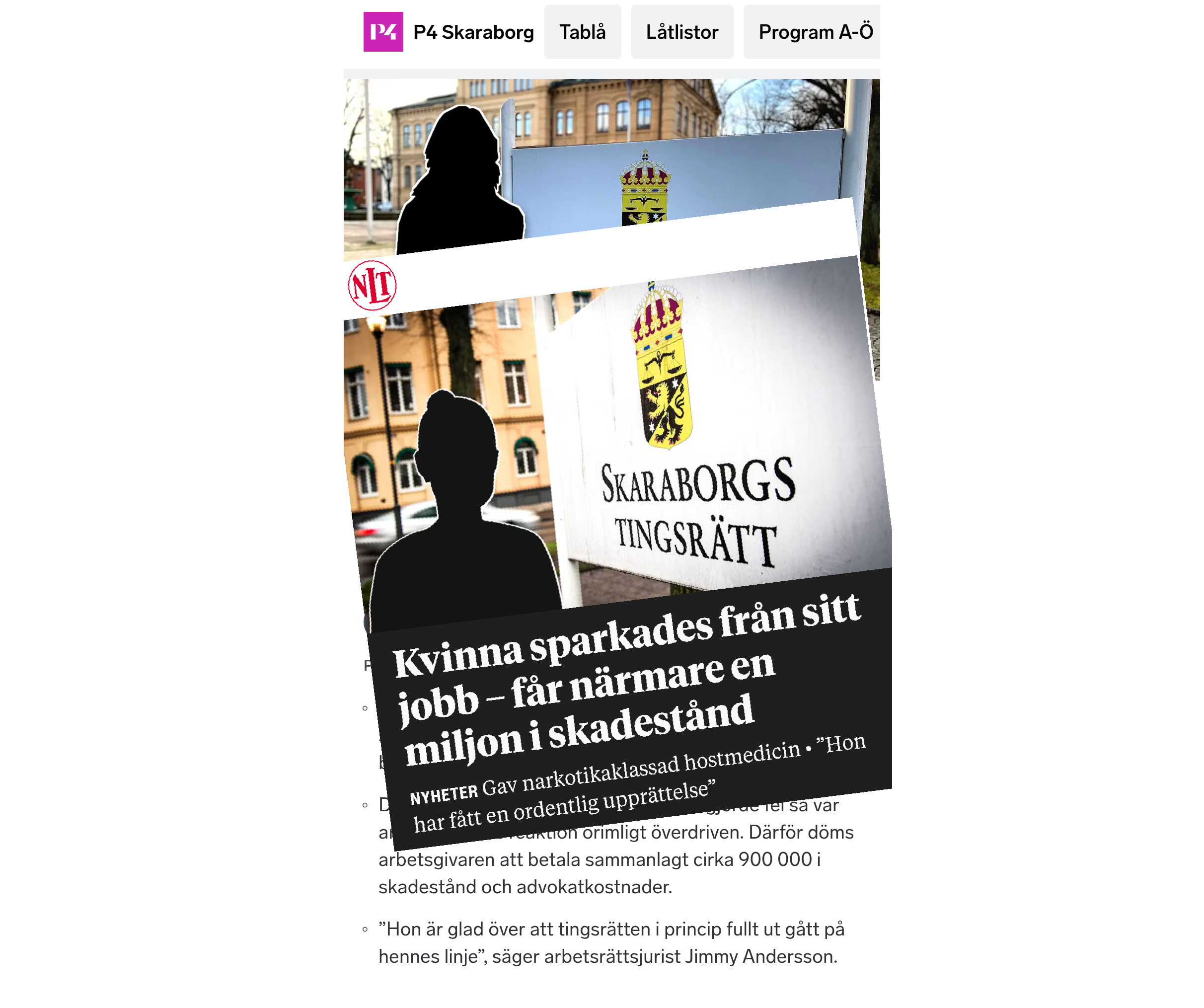 Avskedad utan grund