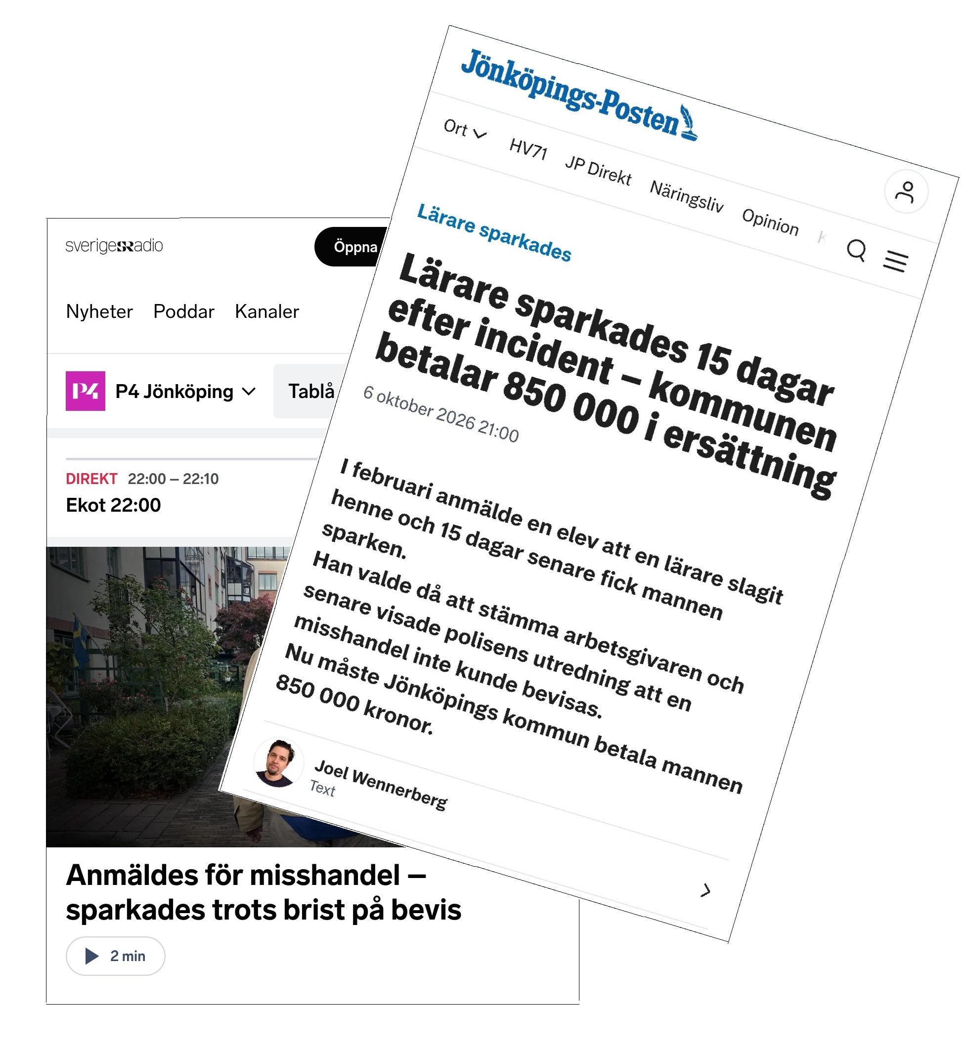 avskedad lärare Jönköping